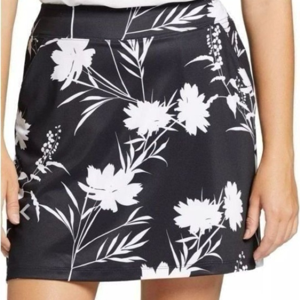 Lady Hagen Black Floral Skort